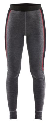 Afbeeldingen van BLÅKLÄDER Lange onderbroek dames 100% merino XWARM 7245 medium grijs/zwart 2XL