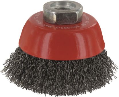 Afbeeldingen van ROTEC Komborstel gegolfd staaldraad M14 100X0,3MM