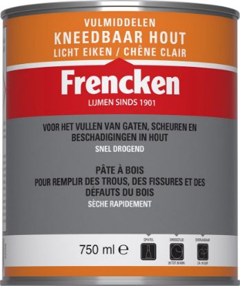 Afbeeldingen van Kneedbaar hout licht eiken 750ML