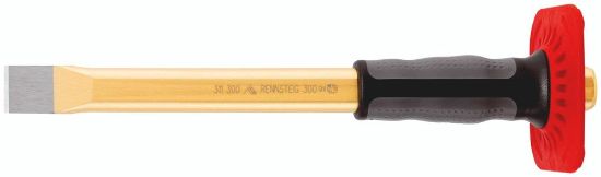 Afbeeldingen van RENNSTEIG Koudbeitel gelakt 250MM 23X13MM + handbeschermer