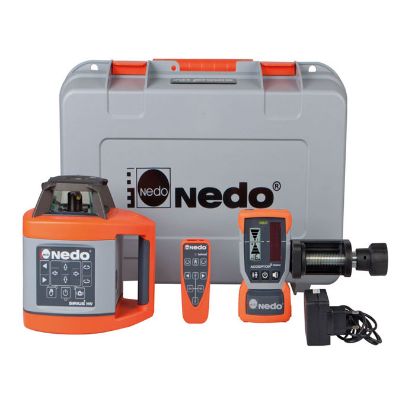 Afbeeldingen van NEDO Rotatielaser SIRIUS 1 HV inclusief laserontvanger ACCEPTOR 2 digital met Heavy-Duty baakklem, afstandsbediening, accu's, lader en koffer laser-klasse 2 471945-632