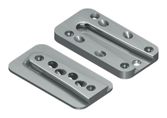 Afbeeldingen van GEBR. BODEGRAVEN Blinde houtverbinding ALU 150X80X18MM 100X180MM