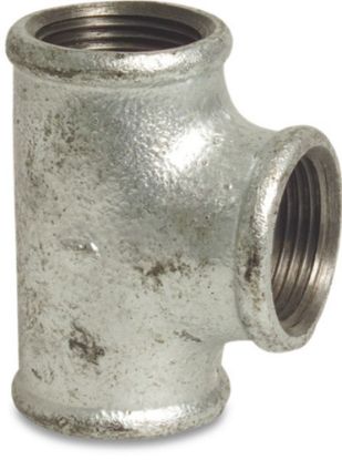 Afbeeldingen van PROFEC T-stuk 90° nr.130 gietijzer VZ ⅛" binnendraad 25bar DVGW