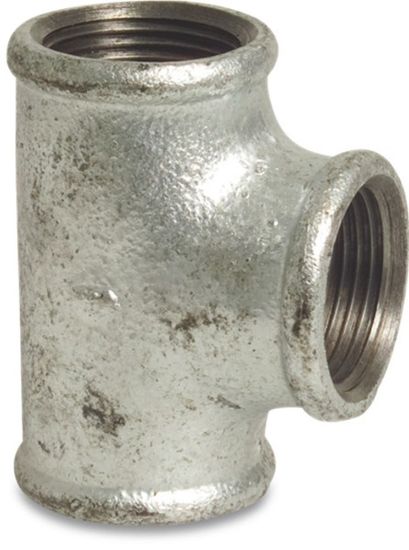 Afbeeldingen van PROFEC T-stuk 90° nr.130 gietijzer VZ ½" binnendraad 25bar DVGW