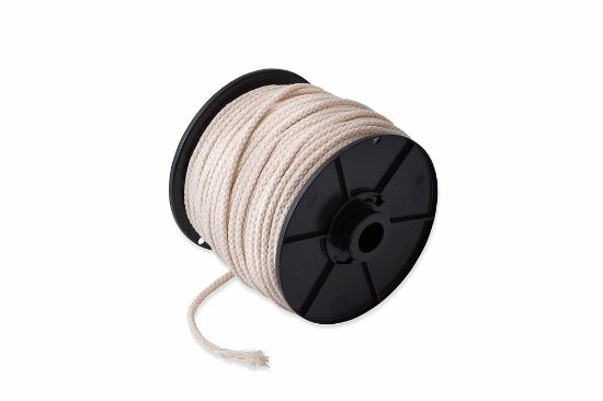 Afbeeldingen van Touw geruwd 3-strengs PP bruin 8MM 80M