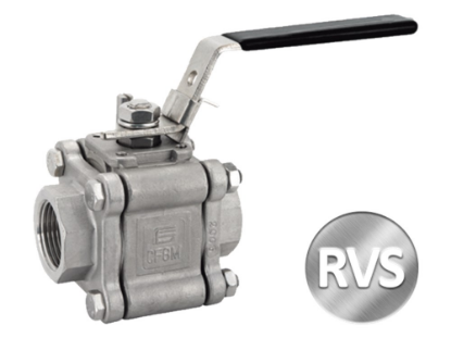 Afbeeldingen van ¼" TITAN 140B BIxBI RVS316 ZWART