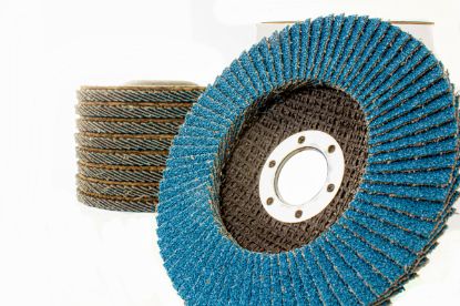 Afbeeldingen van EGGENBERG Lamellenschijf ECO zirkonium conisch INOX 125MM K40