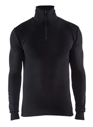 Afbeeldingen van BLÅKLÄDER Onderhemd met rolkraag en rits WARM 4891 zwart 2XL