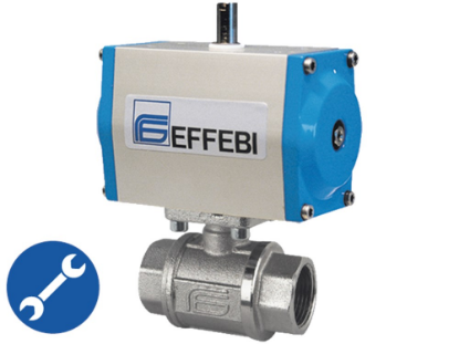 Afbeeldingen van Elektrische kogelkraan ½" 25bar messing BI/BI