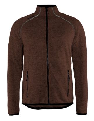 Afbeeldingen van BLÅKLÄDER Gebreid vest 4942 bruin/zwart 2XL