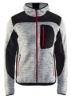 Afbeeldingen van BLÅKLÄDER Gebreid vest met softshell 4930 grijs mêlee/zwart M