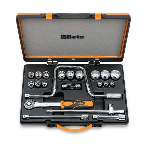 Afbeeldingen van BETA Doppendoosset ½" 15x + dopsleutel 920AS/C15