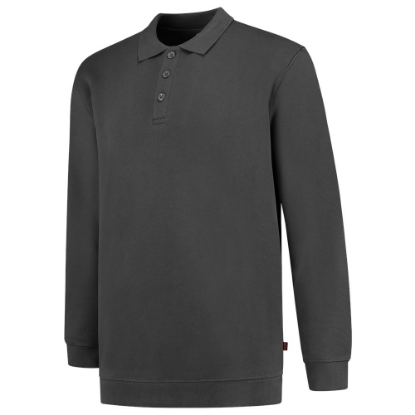 Afbeeldingen van TRICORP Polosweater met boord 60°C wasbaar 301016 donkergrijs 2XL