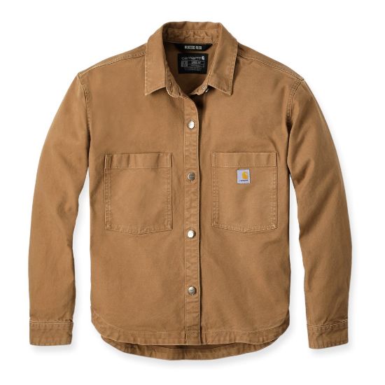 Afbeeldingen van CARHARTT Overshirt Heavyweight Duck dames 106621 bruin L