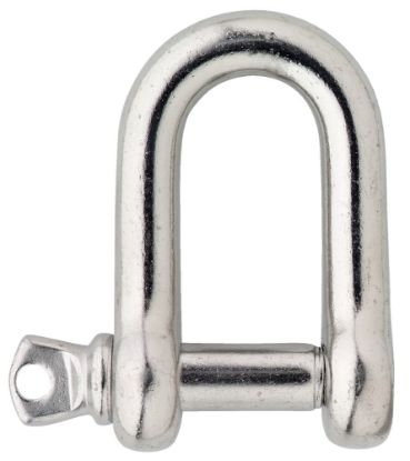 Afbeeldingen van D-sluiting gedraaid RVS316 6MM