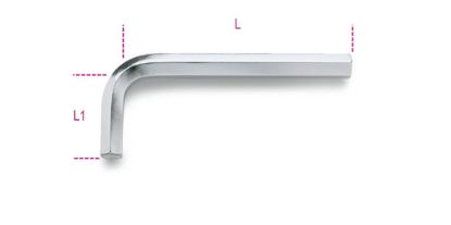 Afbeeldingen van BETA Haakse inbussleutel verchroomd 0,9MM 96 0,9