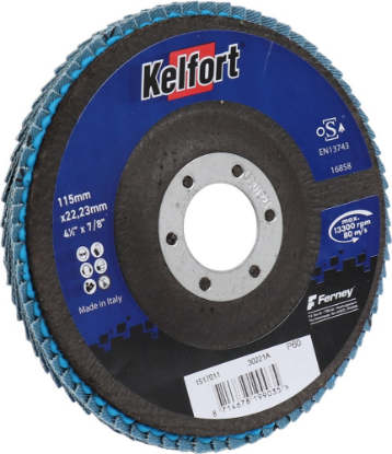 Afbeeldingen van KELFORT Lamellenschijf zirconium 115MM P60