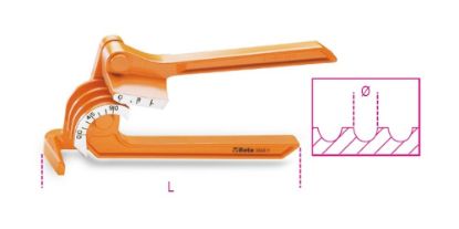 Afbeeldingen van BETA Pijpenbuigtang ¼"-5/16"-⅜" 388A/2