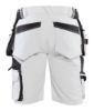 Afbeeldingen van BLÅKLÄDER Schildersshort met 4-weg stretch en spijkerzakken 1088 wit/donkergrijs C52