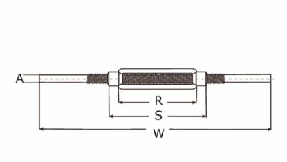 Afbeeldingen van DX Spanschroef met aanlaseinden DIN1480 blank