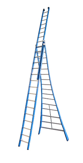 Afbeeldingen van ASC Opsteekladder Premium 3X16 treden 10,99M werkhoogte