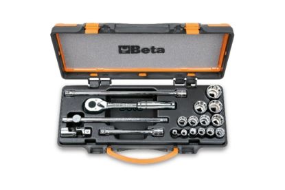 Afbeeldingen van BETA Doppendoosset ⅜" + dopsleutels 910AS/MBM-C18