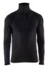 Afbeeldingen van BLÅKLÄDER Onderhemd zip-neck XWARM 4894 zwart L