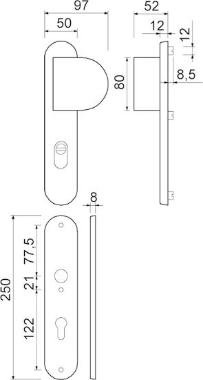 Afbeeldingen van OXLOC Veiligheidslangschild duwer + kerntrekbeveiliging