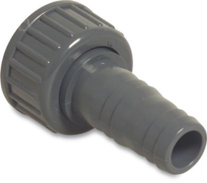 Afbeeldingen van PROFEC Slangtule PVC-U grijs ¾"X20MM wartel binnendraad/slangtule 10bar