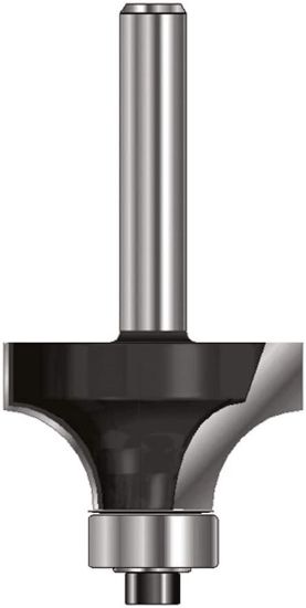 Afbeeldingen van ENT Afrondfrees + lager HM R19MM schacht 12MM