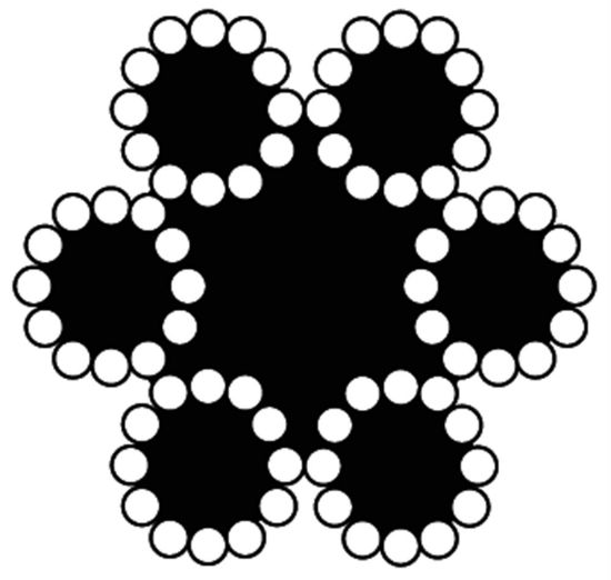 Afbeeldingen van DX Staalkabel 6X12+7TWK VZ 3MM 50M