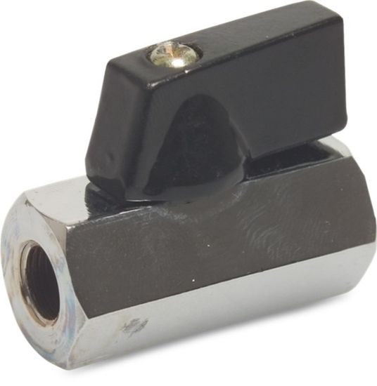 Afbeeldingen van PROFEC Mini kogelkraan 400 messing verchroomd ½" binnendraad 15bar