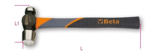 Afbeeldingen van BETA Bolbankhamer ronde kop 340g 1377T 340