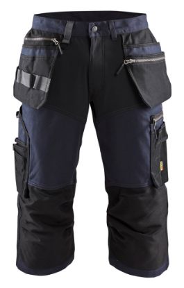 Afbeeldingen van BLÅKLÄDER Piraatbroek met stretch 1597 donker marineblauw/zwart C46