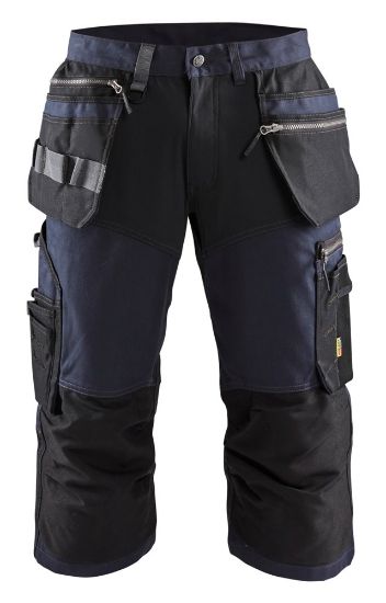 Afbeeldingen van BLÅKLÄDER Piraatbroek met stretch 1597 donker marineblauw/zwart D100