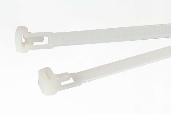 Afbeeldingen van Bundelbandjes hersluitbaar wit 7,6X370MM