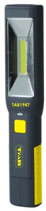 Afbeeldingen van TAB Accu loop/zaklamp 3W COB-LED+7-LED 90° kantelbaar oplaadbaar 12-24/230V/USB