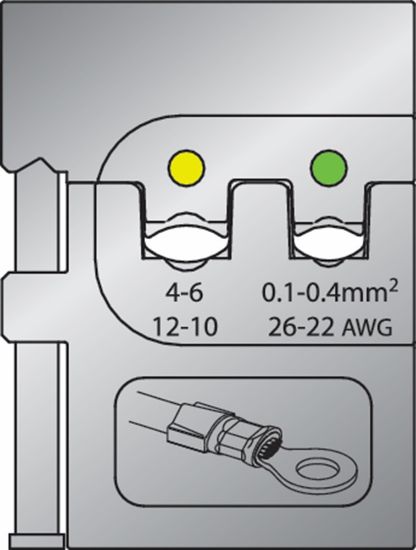 Afbeeldingen van GEDORE Krimpbek t.b.v. geïsoleerde kabelschoenen 0,5-1,5/1,5-2,5MM²
