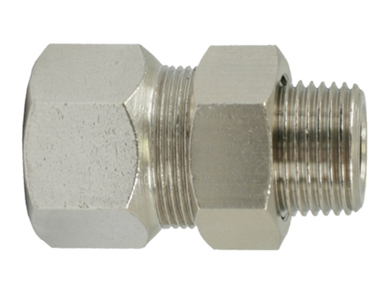 Afbeeldingen van Koppeling 3-delig ⅛" buitendraad/binnendraad