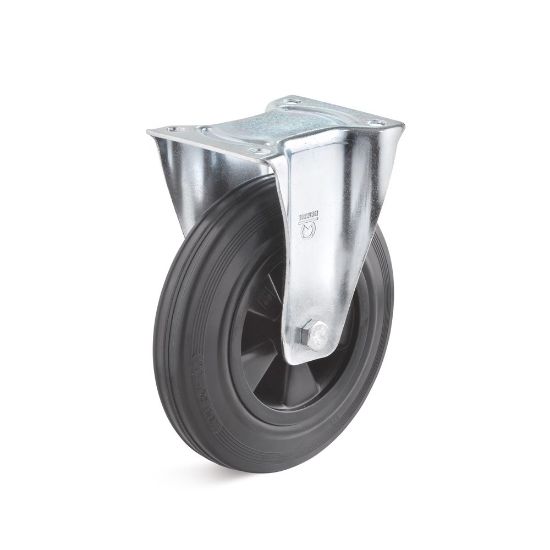 Afbeeldingen van Bokwiel massief kunststof 135KG 160MM