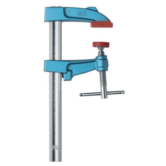 Afbeeldingen van URKO Lijmklem N4021-H stalen handvat met spindel 18X7MM 60MM 25CM