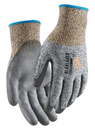 Afbeeldingen van BLÅKLÄDER Handschoen snijbestendig C PU-gedipt 2980 zwart/wit 10