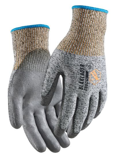 Afbeeldingen van BLÅKLÄDER Handschoen snijbestendig C PU-gedipt 2980 zwart/wit 8