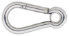 Afbeeldingen van Karabijnhaak met kous C-DIN5299 RVS316 100X10