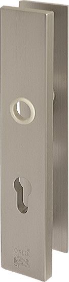 Afbeeldingen van OXLOC Veiligheidslangschild profielcilinder binnen rechte hoeken aluminium geheel blind