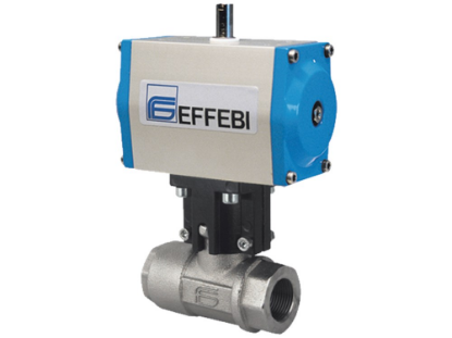 Afbeeldingen van Pneumatische kogelkraan ⅜" 210bar messing