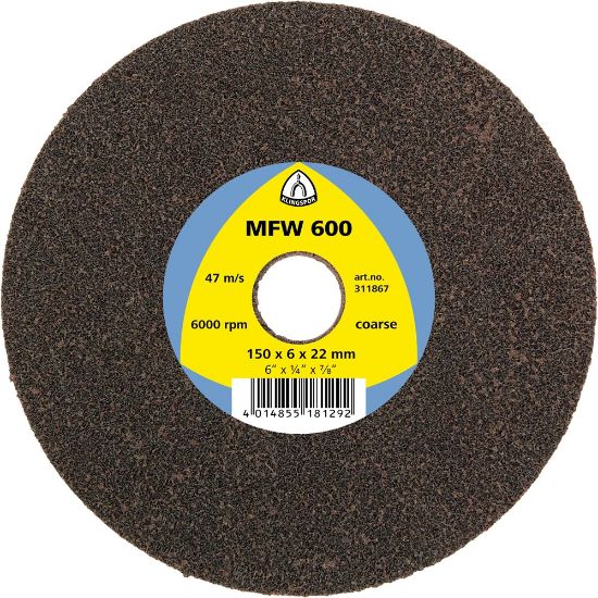 Afbeeldingen van Schuurvliesschijf MFW600 siliciumcarbide 150X6X25,4MM zeer dun