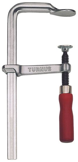 Afbeeldingen van TURNUS Lijmklem VIRIDIS geheel staal met houten handvat 19,5X9,5MM 200X100MM