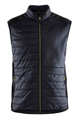 Afbeeldingen van BLÅKLÄDER Bodywarmer gevoerd 3863 zwart/High Vis geel 2XL