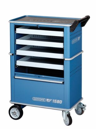 Afbeeldingen van GEDORE Gereedschapswagen 1580 + 4 lades 960X625X400MM